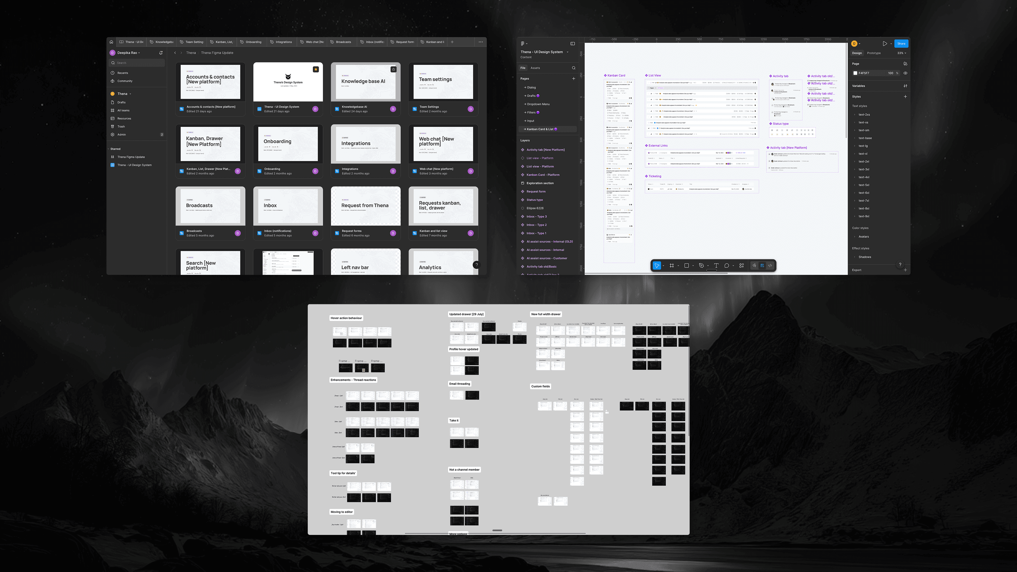 Figma files covering every component state and screen variant